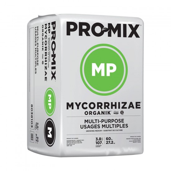 PT8038101 MP Mycorrhizae Organik Multi Purpose Growing Medium Mix for Seed Starting Herbs and Vegetables, 3.8 Cubic Foot