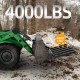 Clamp on Debris Forks to 60 Bucket, 4000 lbs Capacity Heavy Duty Clamp on Pallet Forks Bucket Forks Attachments Fit for Loader Bucket Skidsteer Tractor