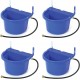 FW16BLUE 4 Gallon Capacity Automatic Float Controlled Waterer Animal Horse & Cattle Livestock Water Trough, Blue (4 Pack)