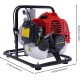 2 HP 1 Inch Gas Powered Water Pump, Single Cylinder Gasoline Engine Water Transfer Pump, Portable High Pressure Irrigation Pump, Suitable for Household Garden lawn Crop Irrigation