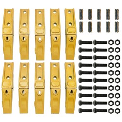 6737322Y Assembly Bobcat Style Bucket Teeth/Adapter/Felx Pin/Bolt and Nut (10 Set)