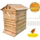 Flows Hive Beehive Kit,Wooden Beekeeping House Beehive Boxes with 7 PCS Auto Bee Hive Frame for Beginning Professional Beekeepers