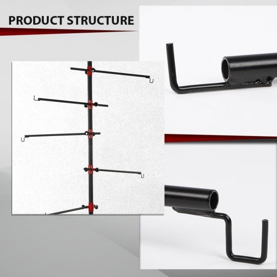 Auto Body Door Fender Panel Holder Tree Center Post Hang Paint Stand Adjustable