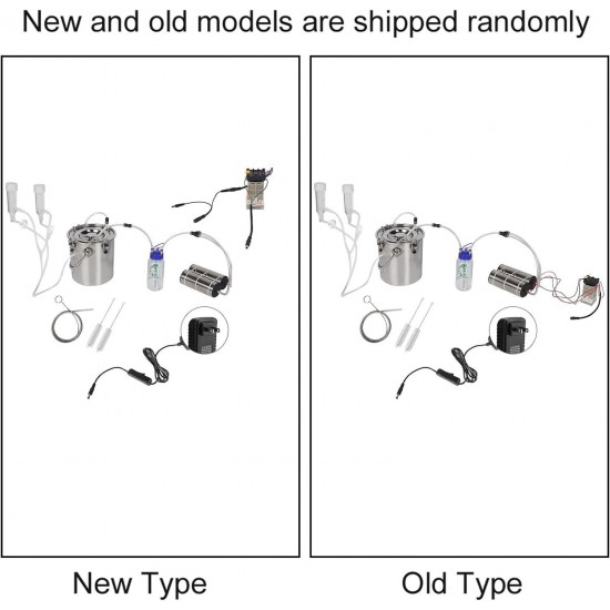 5L Electric Milking Machine Portable Goat Sheep Ewes Milker Cow Milking Kit Impulse Milking Machine for Home Small-scalefarm(Sheep)