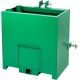 Ballast Box 3 Point Category 1,Standard 2 Hitch Receiver，Ballast Box Secure and Stable Weight for Improved Tractor Performance, Green