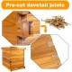 8 Frame Bee Hive Complete Beehive Kit Beeswax Coated Include Frames and Foundation Sheet for for All Beekeeping Levels (1 Deep & 1 Medium Bee Boxes)