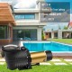 2.0HP Pool Pump, Energy Saving Two Speed In/Above Ground Pool Pump, Self-priming Swimming Pool Water Circulation Pumps with 1.25 & 1.5 NPT Unions (2.0HP Two Speed 115V)