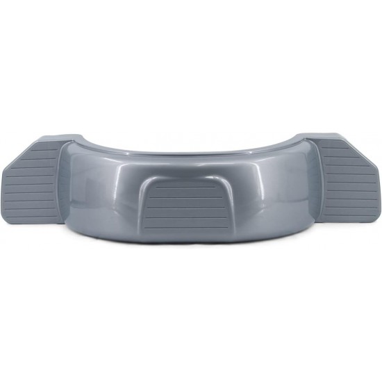 Silver Plastic Single Axle Boat Trailer Fender with Steps 9.7 in x 43.4 in x 12.75 in 26793 Fits 14 inch Diameter Wheels