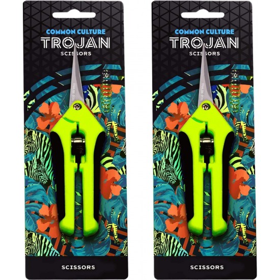 Premium Complete Dry Trimming Kit Bundle with 4 Common Culture Trimming Scissors, 1 Pair of Grow Crew Ratchet Hangers, 10 Pack of Turkey Bags and Accessories (7 Items)