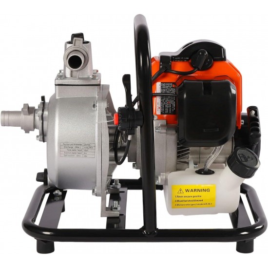 43CC 2-Stroke 6500-Rpm 1-Inch Gasoline Engine Portable Water Pump,1.7 HP Power Equipment Gas-Powered Water Transfer Pump