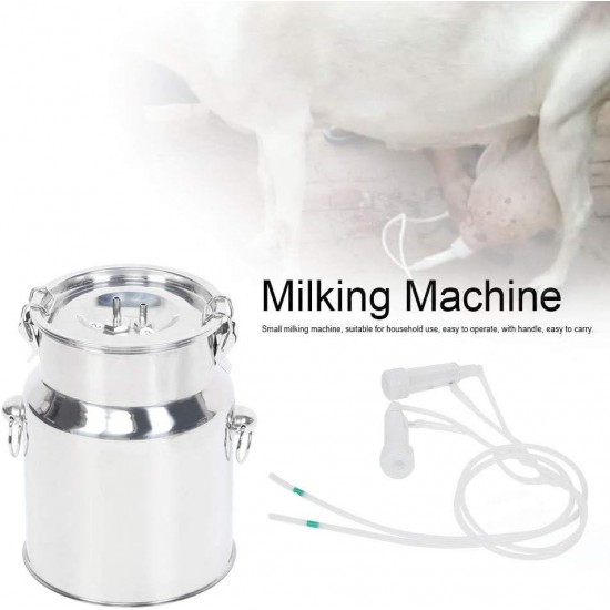 Electric Milking Machine, 5L Mini Electric Pulsation Milking Machine Milker Livestock Husbandry and Breeding Machine Voltage 100-240V(5L Sheep)