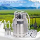 15L Cow Milking Machine Portable Electric Cow Milker Adjustable Vacuum Pulsation Milking Machine, 304 Stainless Steel Milk Bucket with a Check Valve (Plug-in)