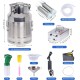 15L Cow Milking Machine Portable Electric Cow Milker Adjustable Vacuum Pulsation Milking Machine, 304 Stainless Steel Milk Bucket with a Check Valve (Plug-in)