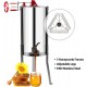 Upgraded 3 Frame Honey Extractor Separator, Food Grade Stainless Steel Honeycomb Spinner Drum Manual Crank with Adjustable Height Stands,Beekeeping Pro Extraction Apiary Centrifuge Equipment