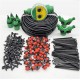 50M Self Automatic Garden Watering System Water Drip Irrigation System Plant Watering Kit Irrigation Drippers Mist Set Lucky (Color : 50 M kit Timer)