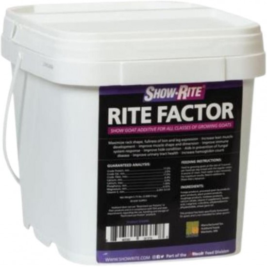 Show Rite Rite Factor Goat 5.75 Lb Pail