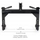 3 Point Quick Hitch Adaption to Category 1 Tractors, 3000 LB Lifting Capacity, 27.5 Between Lower Arms, 14.5 ~17.5 Level Adjustment, Black Finish