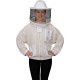 320 Aero Beekeeping Jacket with Round Veil, L, Crystal White