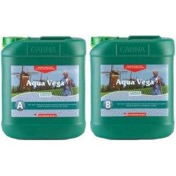 5 Liter - Aqua Vega - Part A and B - Veg Nutrient - Developed For Recirculating Systems - CANNA 9520005