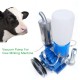 Electric Vacuum Pump Milking Machine Portable Cow Milking Machine for Cow Milking Machine Milker Bucket Tank Barrel Fit Farm Cow Sheep Goat 250L/min