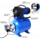 1.6HP Shallow Well Pump with Pressure Tank - Efficient and Durable Water Booster Pump for Home Garden Lawn Farm Irrigation (Blue)