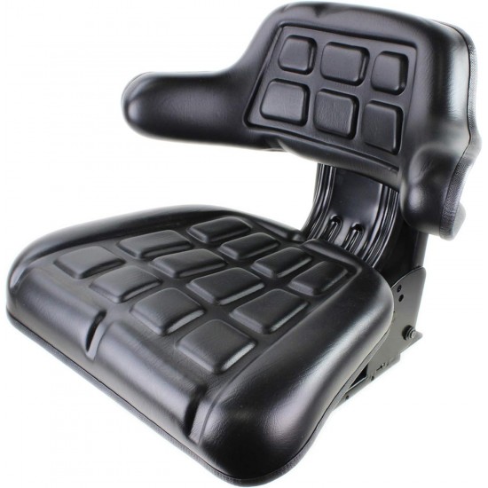 E-W222BL Wrap Around Black Universal Tractor Seat for John Deere, Ford, Massey Ferguson