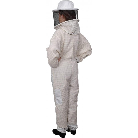 420 Aero Beekeeping Suit with Round Veil, XL, Summer Beige