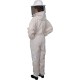 420 Aero Beekeeping Suit with Round Veil, XL, Summer Beige