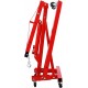 4400LBS Engine Hoist, Folding Hydraulic Hoists Cherry Picker, Heavy Duty Engine Crane Lifter, Red