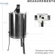 Electric Honey Extractor 8 Frame Rack(only 4 Deep Frames), Stainless Steel, Powered Honeycomb Drum Spinner BEE-V004E