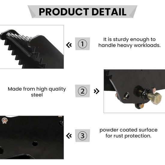 Kubota Deere Backhoe Excavator Thumb for Universal Claw Tractor Attachment