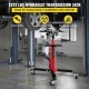 Transmission Jack,3/5 Ton/1322 lbs Capacity Hydraulic Telescopic Transmission Jack, 2-Stage Floor Jack Stand with Foot Pedal, 360° Swivel Wheel, Garage/Shop Lift Hoist, Red