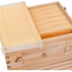 Bee Hives Boxes and Frames Starter Kit 7Pcs Automatic Wooden Beehive House, Auto Honey Hive Beehive Frames, Beekeeping Wooden House Beehive Boxes for Beekeepers