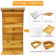 5 Layer Complete Bee Hives and Supplies Starter Kit Beehive Dipped in 100% Beeswax Include Queen Excluder & Cover。(5-Layer，no Frame)