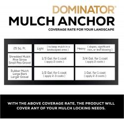 Mulch Anchor 5 Gallon - Mulch Lock and Pea Gravel Stabilizer, Ready to Use Spray, Lasts up to 2 Years, Fast-Dry, Non-Toxic, Strong Mulch Glue for Landscapes