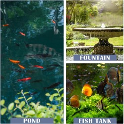 Koi Pressure Pond Garden Filter with Filter Sponge＆Basket of Filter Ball, Fit Up to 2400 Gallons (955 Filter)