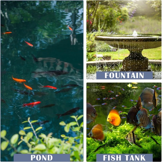 Koi Pressure Pond Garden Filter with Filter Sponge＆Basket of Filter Ball, Fit Up to 2400 Gallons (955 Filter)