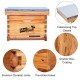 Beehive Starter Kit 10-Frame Bee Boxes and Frames Starter Kit Wax Coated Bee Hives and Supplies Starter Kit Including Beekeepig Tools Kit with Beekeeping Veil