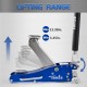 Floor Jack, Low Profile 2 Ton Hydraulic Aluminum and Steel Car Jack with Dual Pump System, Rapid Lift, Blue