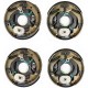 2-Pack Pro 3,500 lbs. Trailer Axle Self Adjusting Electric Brake Kit 5-4.5 Bolt Circle