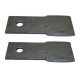 Set of (2) Rotary Cutter Blades CW/CCW Fits Terrain King A-Boom A1300M