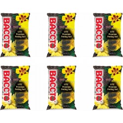 1440 Baccto Lite Premium Potting Soil for Indoor Outdoor Gardening, Seed Starting, Propagation, and More, 40 Quart Bag (6 Pack)