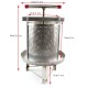 Honey Press Extractor Stainless Steel Household Manual Honey Press Press Beekeeping Tool Diameter 24cm