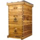 8 Frame Langstroth Beehive Dipped in 100% Beeswax Includes Wooden Frames & Waxed Foundations (2 Deep Boxes, 1 Medium Box)(Fully Assembled)