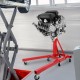 Engine Stand, 3000lbs Capacity Engine Motor Stand with 360 Degree Rotating Head, Heavy-Duty Foldable Engine Lift Stand with 6 Wheels, 4 Adjustable Arms, Red