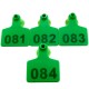 Numbered Farm Livestock Ear Tags for Cow Pig Sheep Cattle Identification Plastic TPU Precision Ear Stud Card Labels for Farm Animals (Customized) with 1 PC Plier Applicator (Green, 1000 PCS)