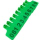 Numbered Farm Livestock Ear Tags for Cow Pig Sheep Cattle Identification Plastic TPU Precision Ear Stud Card Labels for Farm Animals (Customized) with 1 PC Plier Applicator (Green, 1000 PCS)