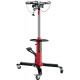 Transmission Jack, 1322 LBS (3/5 Ton) Capacity 2-Stage Hydraulic Telescopic Jack, Floor Jack Stand with Foot Pedal and 360° Swivel Wheel, 33-1/2-67 Lifting Range Garage/Shop Lift Hoist, Red