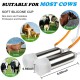 Electric Milking Machine for Goats/Cows 3L/7L/14L Portable Pulsation Vacuum Pump Milker with Stainless Steel Milk Bucket Livestock Milking Machine(Cow 3L)