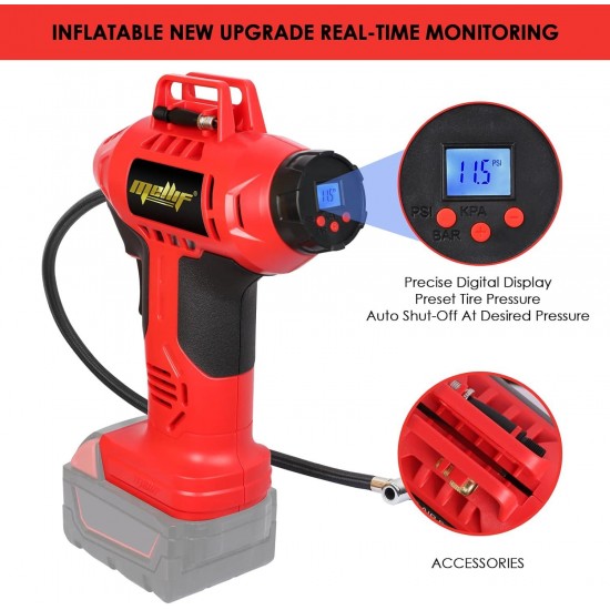 Cordless Stick Water Transfer Pump and Tire Inflator for Milwaukee 18V Battery